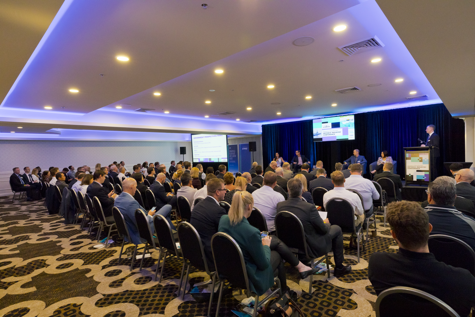 An image of a group of people attending the Illawarra Defence Conference