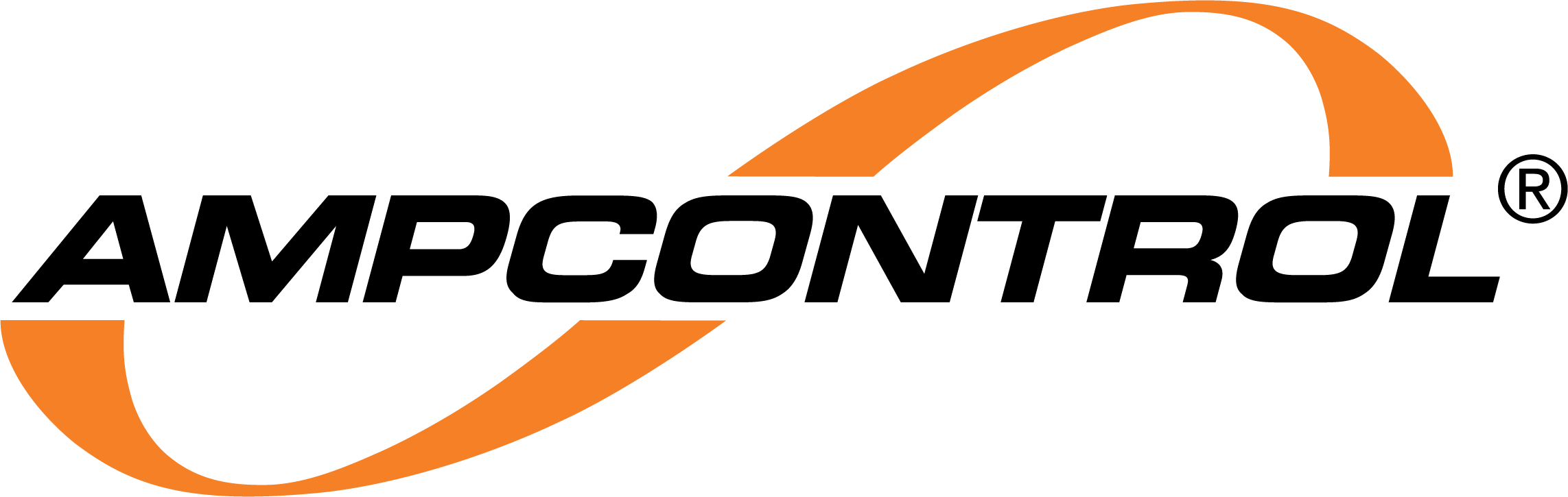 Ampcontrol black and orange logo