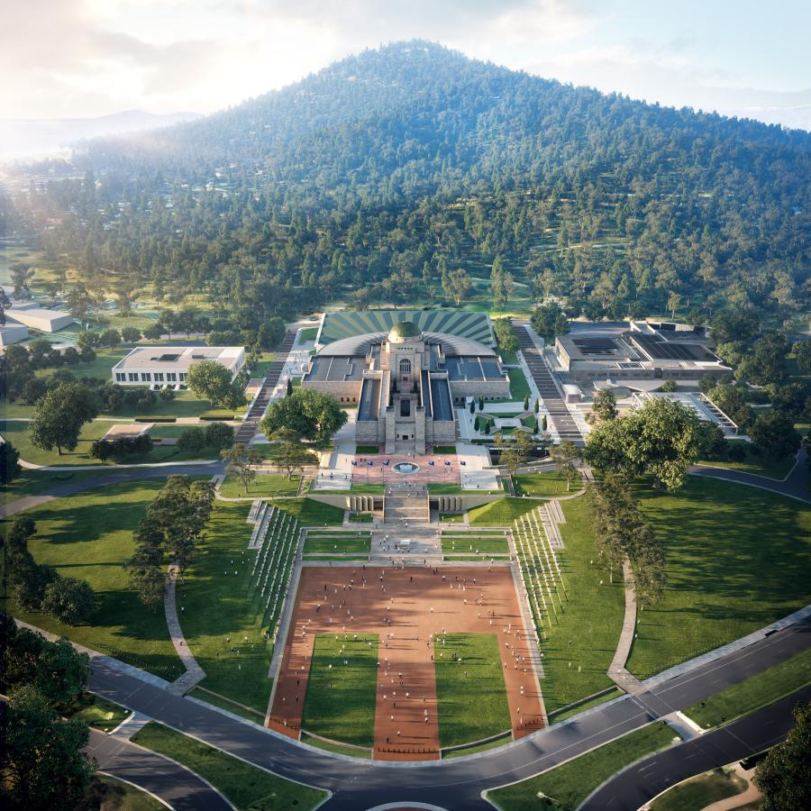 Apollo Fabrication's architectural steelwork for the Australian War Memorial’s $550 million development project, an 