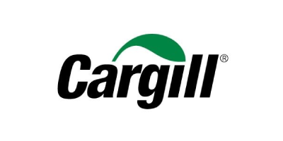 Cargill logo with a forest green shape above the black text