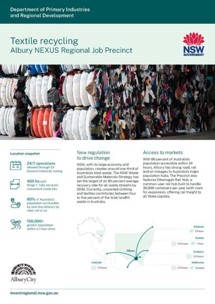 Textile recycling fact sheet
