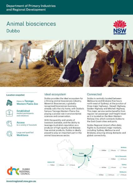 Dubbo animal biosciences fact sheet