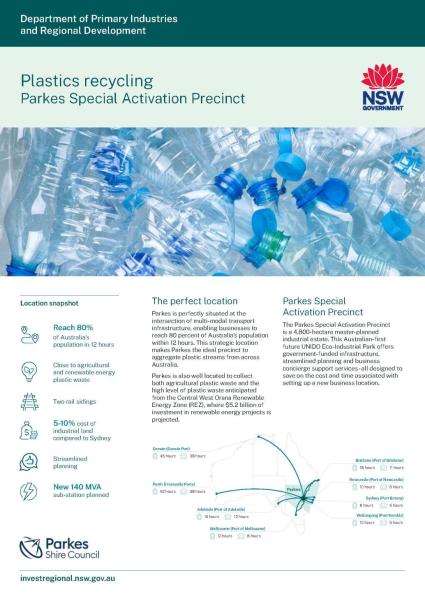 Parkes plastics recycling fact sheet